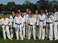 Photo de groupe après l'entrainement du matin